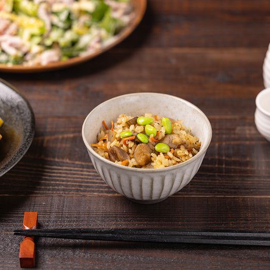 【彩りご飯】「小腹めし」五目かしわめし